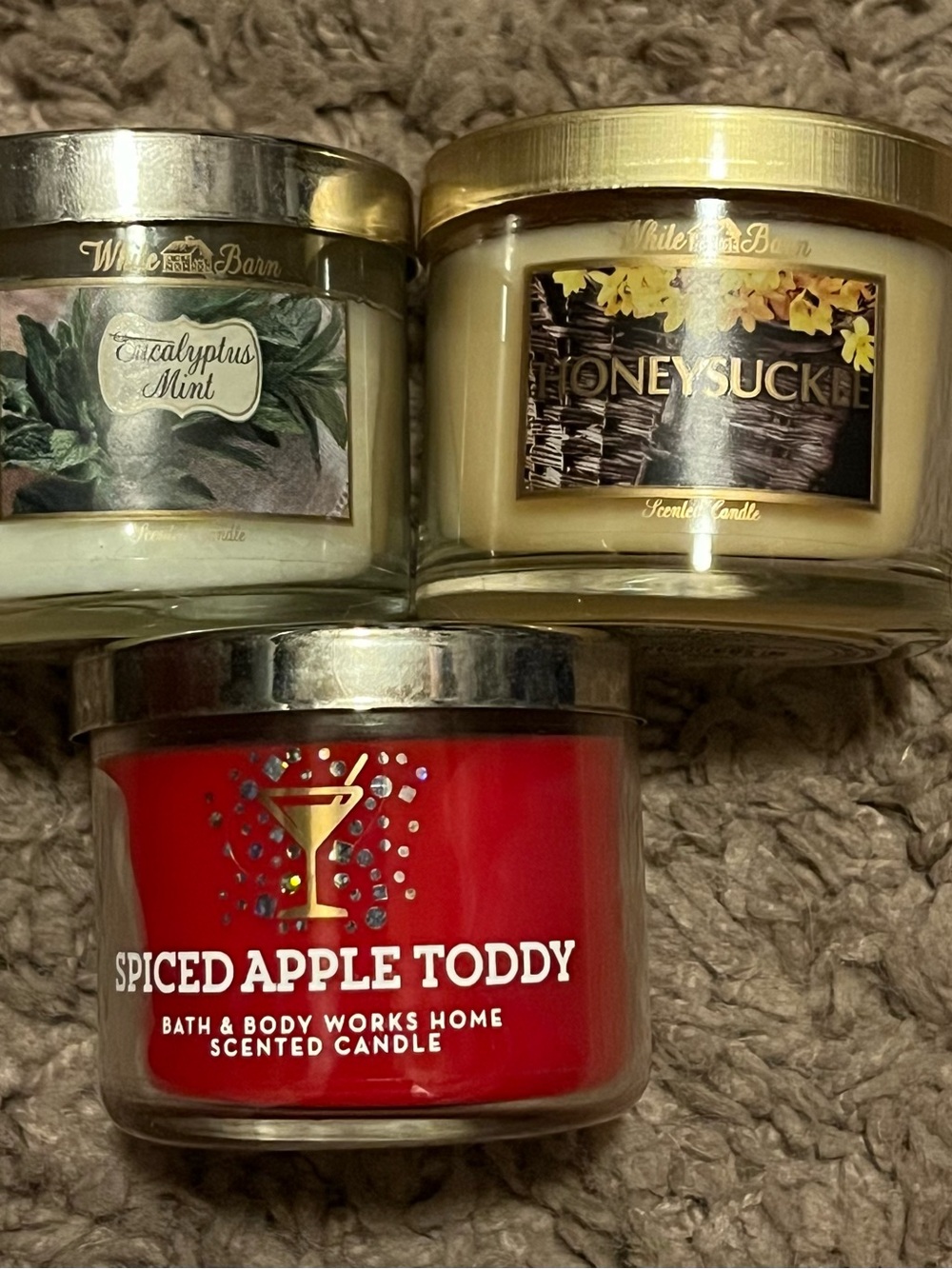 Bath & Body Works Spiced Apple Toddy Candle - Red